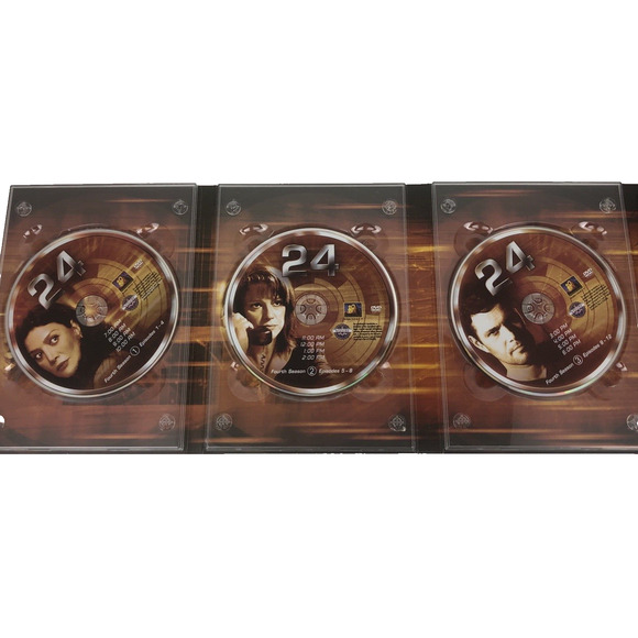 24 Season Four DVD Set Kiefer Sutherland Jack Bauer 7 Disc Set 1052 Minutes - Picture 9 of 11